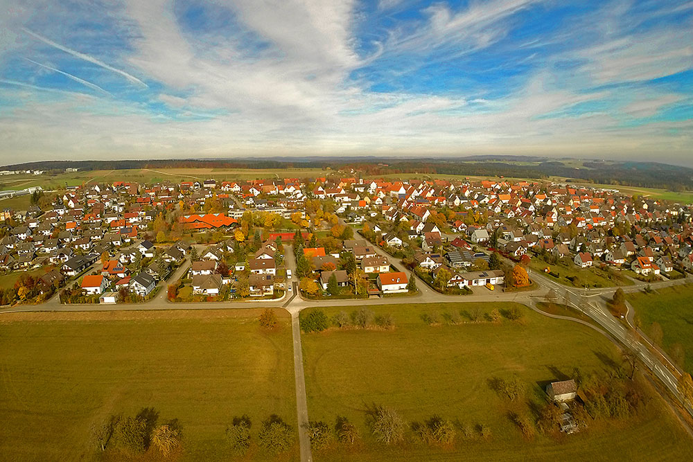 Luftaufnahme Gemeinde Neuhausen ob Eck